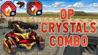 OP Crystals Combo  Without Self Burning  INCENDIARY BAND  Tanki online [upl. by Arimat]