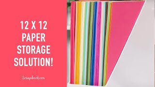 The 12x12 Paper Storage Solution You NEED  Scrapbookcom Exclusives [upl. by Tniassuot]