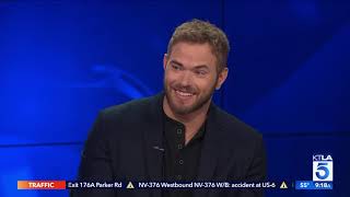 Kellan Lutz on Working with Taraji P Henson in quotWhat Men Wantquot [upl. by Ahsimik]