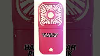 3 IN 1 Mini Fan 3000mAh Power Bank [upl. by Aillicec]