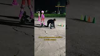 Jump and turnaround practice on inline skates 💪 skating inlineskates subcribemychannel [upl. by Jorgenson]