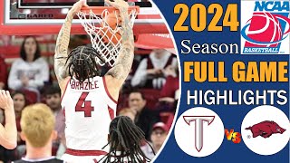 Arkansas vs Troy Full Game Highlights College mens Basketball 202425  Ncaa basketball 2024 [upl. by Anada219]