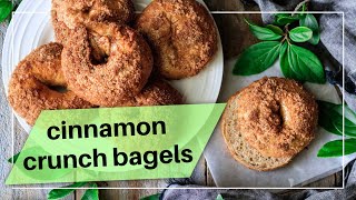 Panera Cinnamon Crunch Bagels  Copycat Recipe [upl. by Dougal]