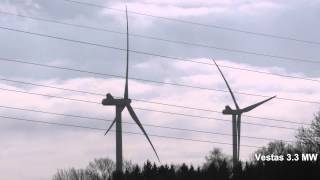 Vestas 3 MW im Sturm [upl. by Clement]