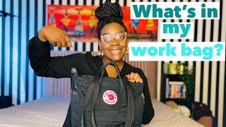 WHATS IN MY WORK BAG  FJALLRAVEN KANKEN TOTEPACK [upl. by Annazus]