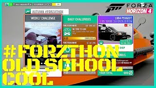 HOW TO COMPLETE AUTUMN FORZATHON OLD SCHOOL COOL Weekly challenge FORZA HORIZON 4 [upl. by Colene]