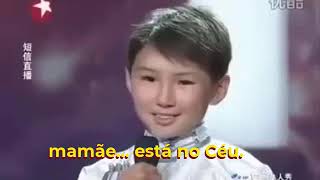 Niño Chino canta a su madre que esta en el cielo legenda em Português [upl. by Ellennaj]