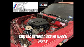 BMW E30 swapping in a S65 V8 wDCT Part 2 [upl. by Hyozo]