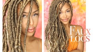 Faux Loc Tutorial  Jaleesa Moses [upl. by Ryan]