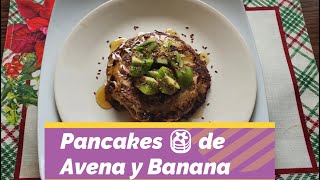 Pancakes 🥞 de Avena y Banana [upl. by Yngad]