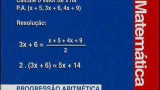 A 13  Progressão Aritmética I  Matemática  Vestibulando Digital [upl. by Nnylrac843]