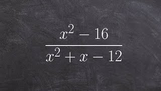 Simplifying a rational expression by factoring [upl. by Nyleda]