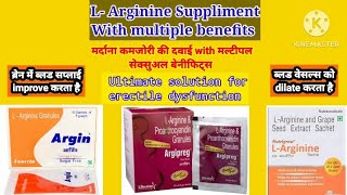 Complete information about LArginineLArginine granules UsesBenefitsSide effectsDoseHindi [upl. by Wilen561]