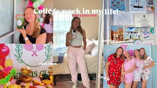 COLLEGE WEEK IN MY LIFE VLOG movein sorority work week amp decorating my apartment [upl. by Eylrac487]