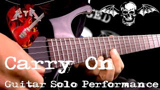 Carry On Guitar Solo Performance  Avenged Sevenfold [upl. by Ainehs161]