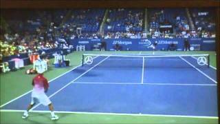 James Blake US Open 2011 Biggest Forehand in Tennis History [upl. by Acina822]