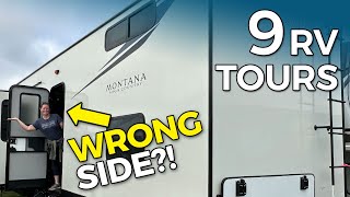 RV Shopping 9 Brutally Honest RV Tours [upl. by Anaerol728]