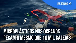 Microplásticos nos oceanos pesam o mesmo que 10 mil baleias [upl. by Riess489]