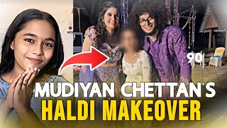 Mudiyan chettan’s haldi makeovershivanimenon rishi wedding haldi [upl. by Aneloaup586]