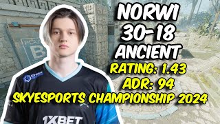 Aurora Norwi 3018 vs ENCE Ancient Skyesports Championship 2024  CS2 POV [upl. by Bj]