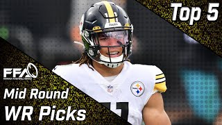 Top 5 Mid Round Wide Receiver Targets  2021 Fantasy Football Advice [upl. by Retsehc]