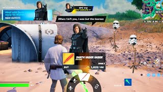 Fortnite JUST ADDED This in Todays Update Darth Vader Location [upl. by Sassan475]