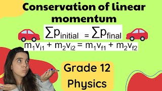 Principle of Conservation of linear momentum Grade 12 [upl. by Lillith30]