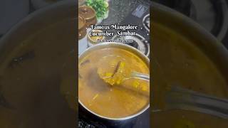 Karnataka famous Mangalore cucumber sambar recipe no tomato no garlic but taste the double [upl. by Horacio]