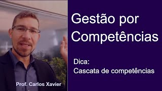 Dica gestão de pessoas 03 Cascata de Competências [upl. by Neerak772]