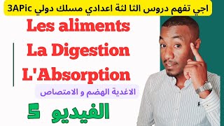 Les Aliments La Digestion et L’absorption 3APIC SVT Partie 5 الهضم والامتصاص الاغدية [upl. by Sparkie]