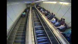 Escalator brake failure causes uncontrolled acceleration [upl. by Cralg328]