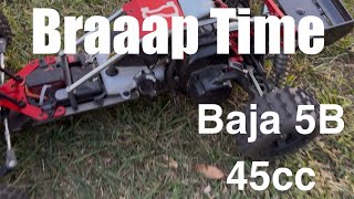 Rovan Baja 5B 45cc Braaap Time💥 rccar fun 2stroke offroad [upl. by Schiffman]