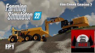 Farming Simulator 22  Elm Creek Timelapse Season 2  EP1 [upl. by Aihsenat]