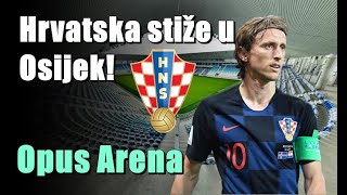 Hrvatska nogometna reprezentacija stiže u Osijek na Pampas  Opus Arena [upl. by Alin]