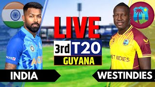 India vs West Indies 3rd T20 Live Score amp Commentary  IND vs WI Live Score amp Commentary Innings 2 [upl. by Ernaldus]