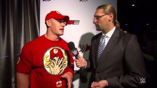 John Cena im Interview mit Holger Böschen WWE hautnah – WWE 2K15 Event SummerSlam 2014 [upl. by Zile935]