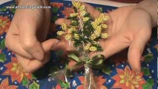 Tutorial FIORI con le perline MIMOSA 🌻🌻 beaded mimosa [upl. by Gladi247]