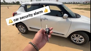 कार का security alarm कैसे ON करें 🤔  car security system  car security alarm [upl. by Melodie]