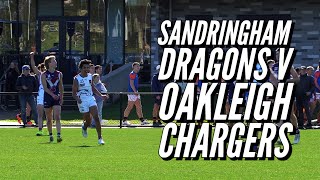 Sandringham Dragons v Oakleigh Chargers Highlights  Chargers Hold Off Dragons Late Surge [upl. by Lisetta]