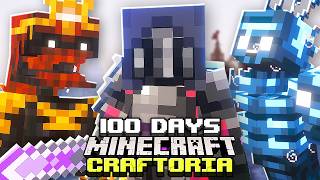 I Survived 100 Days in CRAFTORIA in Minecraft [upl. by Etteniotna525]