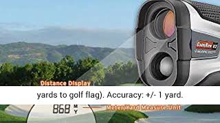 CaddyTek Golf Laser Rangefinder with Pin Seeking and Slope Compensate Distance CaddyView V2Slope [upl. by Kcirrej]