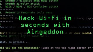 Hacking WiFi in Seconds with Airgeddon amp Parrot Security OS Tutorial [upl. by Erlin854]