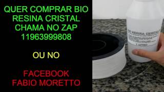 BIO RESINA CRISTAL  PRODUTO PARA EMBORRACHAR LINHA DE PIPA [upl. by Aihseyn]