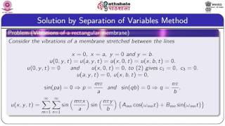 Two dimensional wave equation Maths [upl. by Ijan]