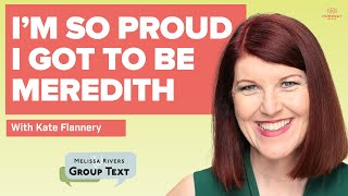 Kate Flannery on Swapping The Office for Scary Movies  Melissa Rivers Group Text Podcast [upl. by Elahcim]