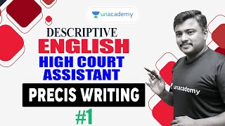 Precis Writing for High Court Assistant English  Descriptive English 1  Jafar Sadik  Kerala PSC [upl. by Gwendolyn513]