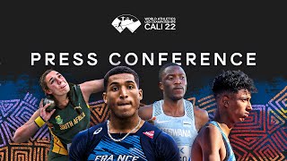 World Athletics U20 Championships Cali 22  Press Conference [upl. by Refotsirc838]