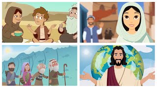 Bible Songs Collection for Children 2022 Animated with Lyrics  Joseph Esther Moses Jesus [upl. by Catlaina918]