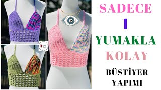 1 Yumakla ÇOK KOLAY Büstiyer Yapımı  Bölüm 1 [upl. by Virgie]