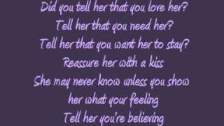 Tell Her  Lonestar Lyrics [upl. by Henderson]